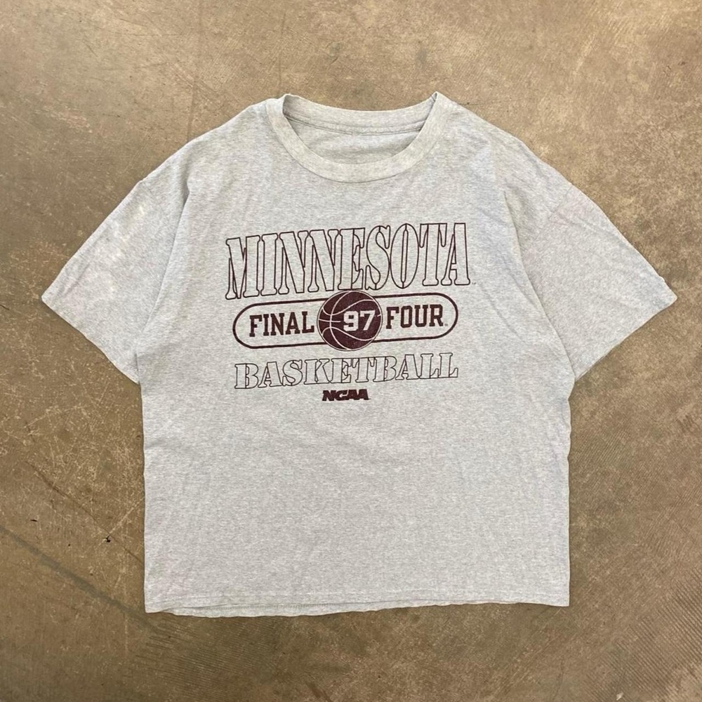 Vintage Minnesota Golden Gophers NCAA 97 Final Four College Basketball Shirt XL